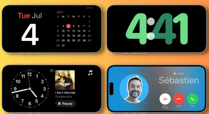 会昌苹果手机维修分享iOS17横屏充电待机显示有什么好处 