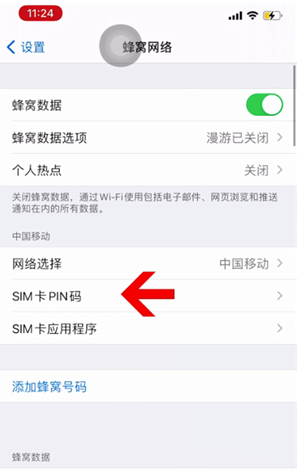 会昌苹果14维修网分享如何给iPhone14的SIM卡设置密码 