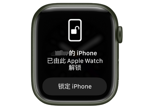 会昌苹果手机维修分享用 AppleWatch 解锁配备面容 ID 的 iPhone方法 